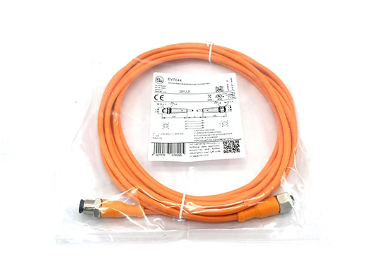 IFM EVT044 M12 Sensor Cable | 5m PVC 4/5-pin Male to Female IP69K